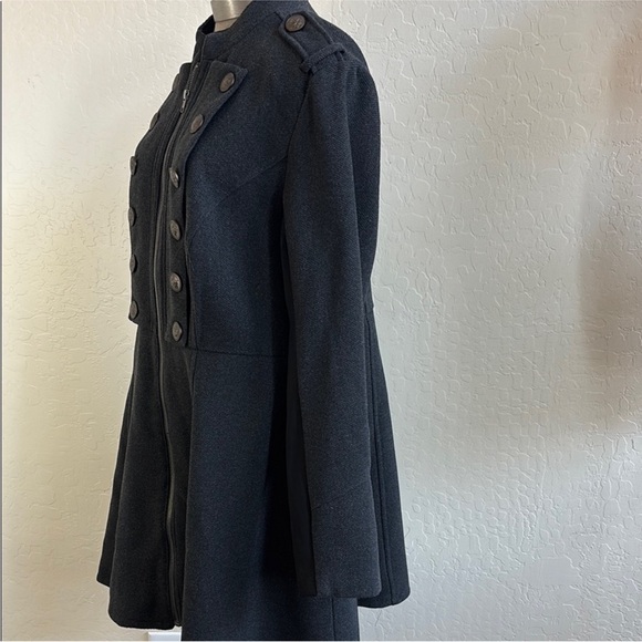 Torrid Charcoal Double-Breasted Pea Coat - Picture 6 of 12